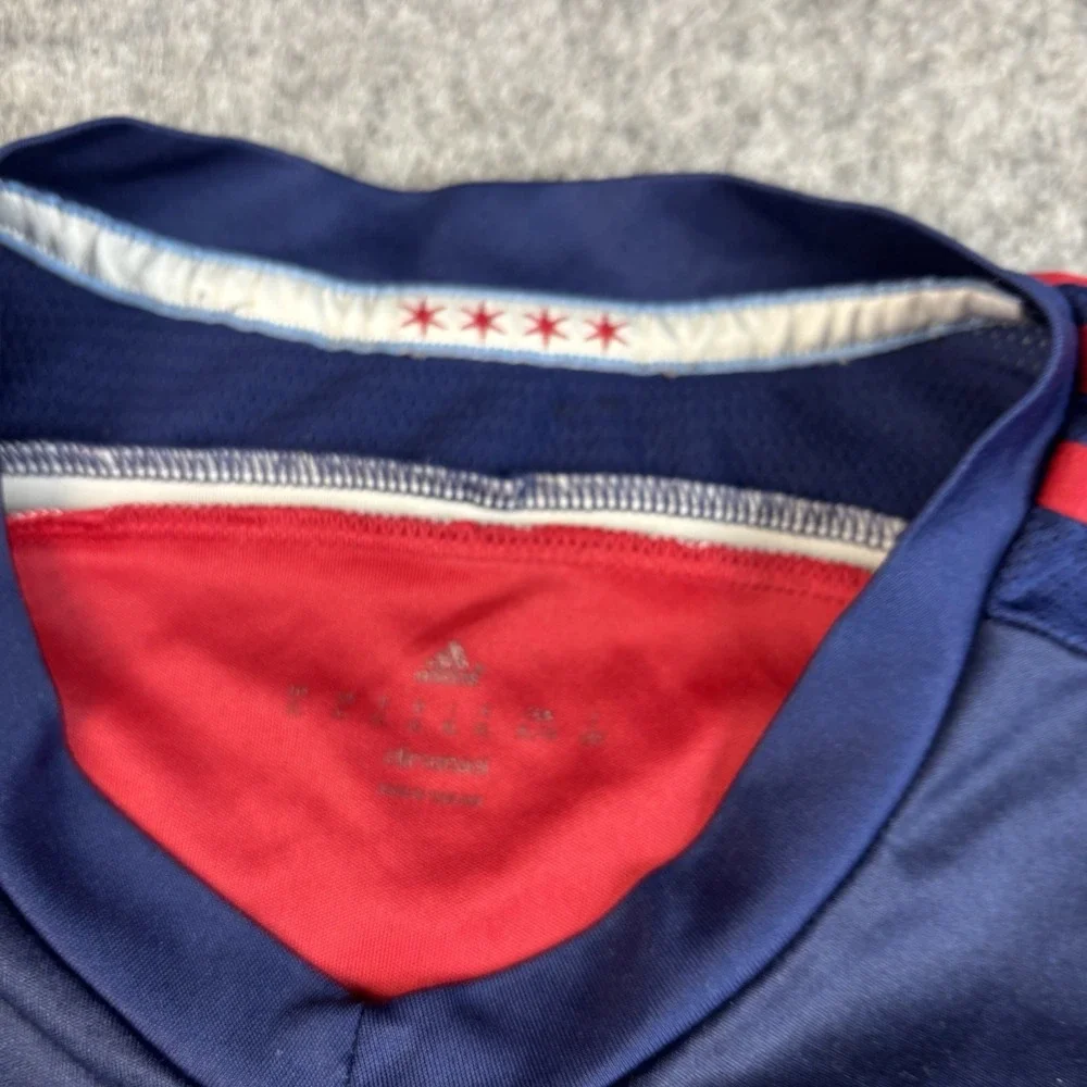 Adidas Chicago Fire‎ Jersey Mens XL MLS Soccer Climacool Quaker Red Blue Sports